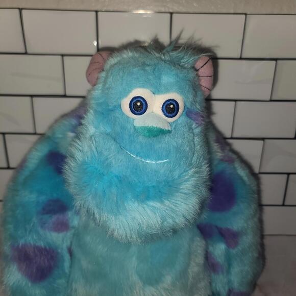 Disney Store Sully Monsters Inc Plush 16” Stuffed Animal Authentic Blue Monster - Picture 2 of 8